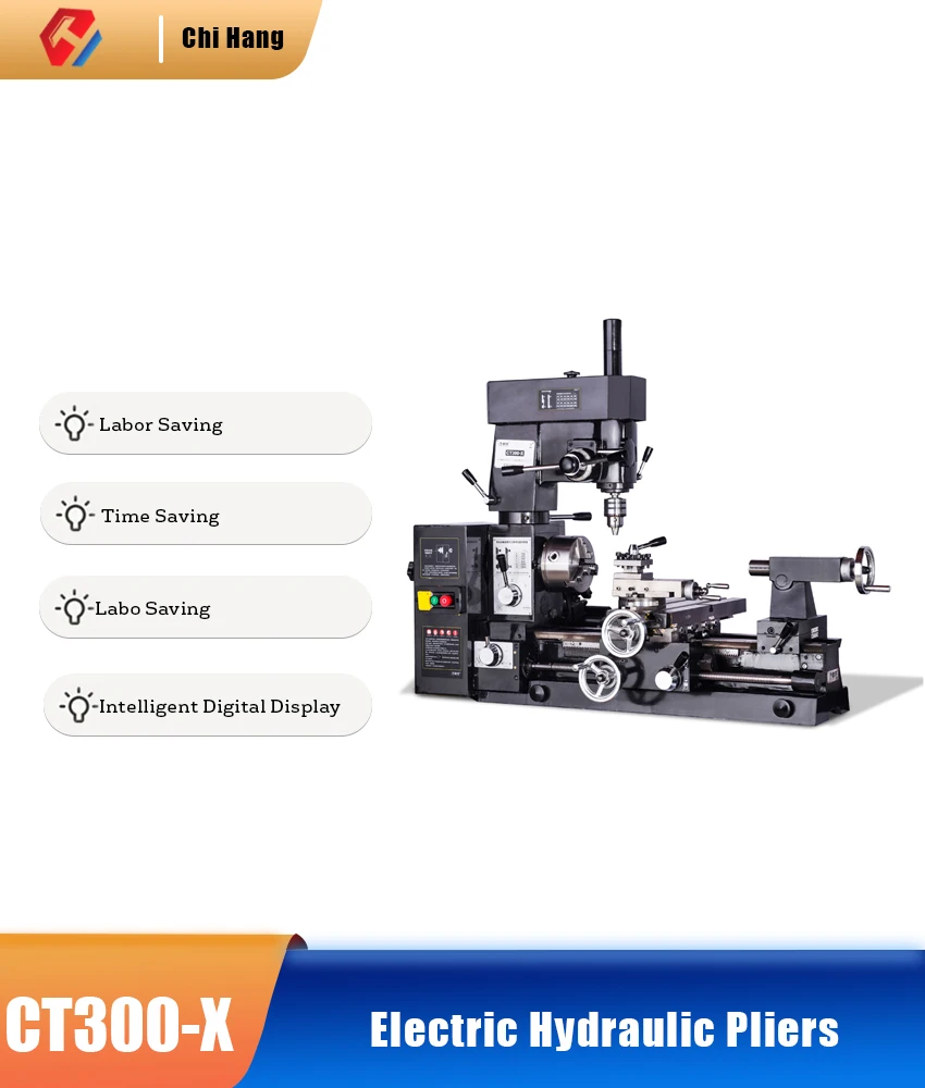 

CT300-X Turning,Drilling And Milling Three-in-one machine tool, Lathe drilling machine, household multi-function lathe 220v