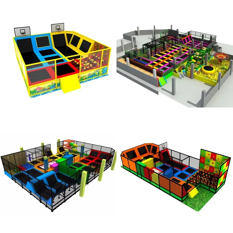 for Indoor Multipurpose Playground Large Play Area Foam Swimming Pool Children Trampoline Park Courses