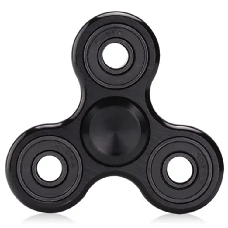 70mm Dreieck Finger Aluminium Legierung Metall Spinner Keine Box R188 Lager Drehen für 3-4 Minuten Kind Spielzeug Dekompression spielzeug Spinner