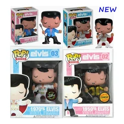 FUNKO POP Dolls Elvis #02 Gold 1970's ELVIS #03 limit Vinyl Figures Model Toys for Children Gift