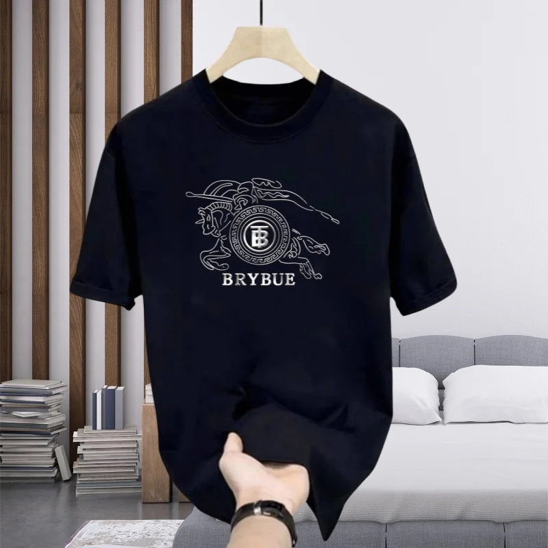 

Classic American Fashion Brand Summer Pure Cotton Men's T-shirt Short Sleeved Daily Leisure Luxury High Quality Fashion Top