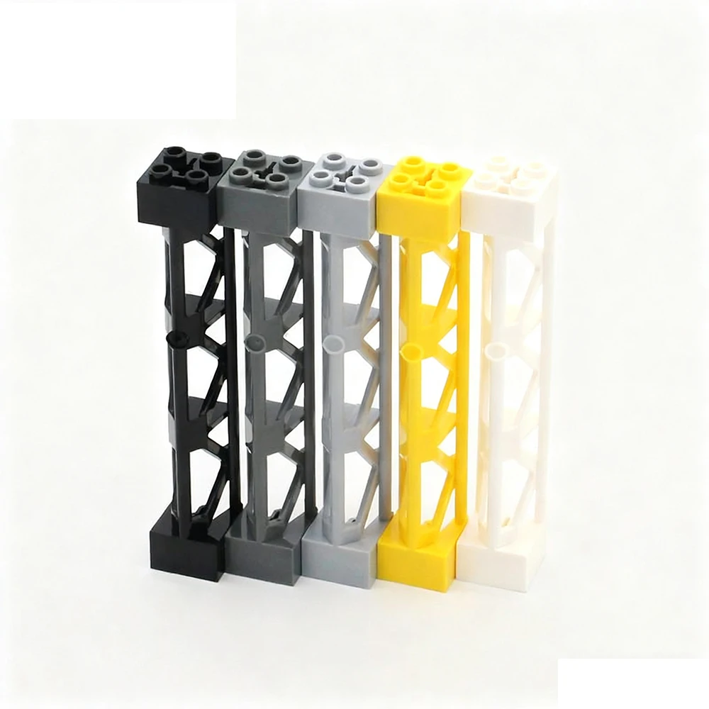 10 Uds. Bloques de construcción Moc 58827 poste de telégrafo hierro 2x2x10 viga DIY ladrillos compatibles con juguetes de arquitectura regalos de navidad