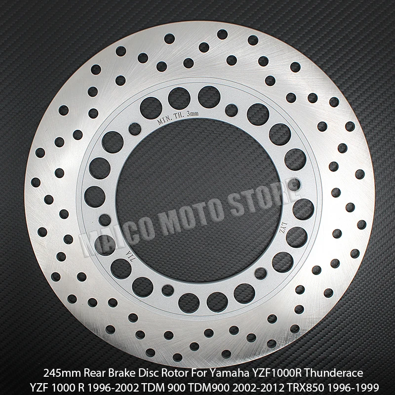 For Yamaha FZ400 SRX400 XJ400 XJR400 FZ600 FZR600 FZS600 SRX600 XJ600 YZF600 TDM850 Motorcycle Rear Brake Disc Rotor 245MM