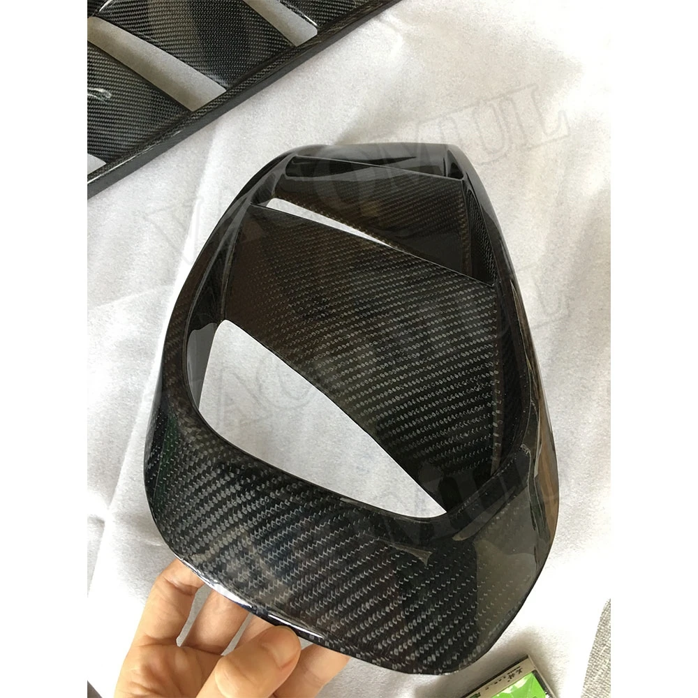 

VACOMUL Carbon Fiber Front Bumper Air Vent Cover Trim For Benz GLA Class X156 GLA200 GLA260 GLA45 2014-16 Lamp Mesh Grill Frame