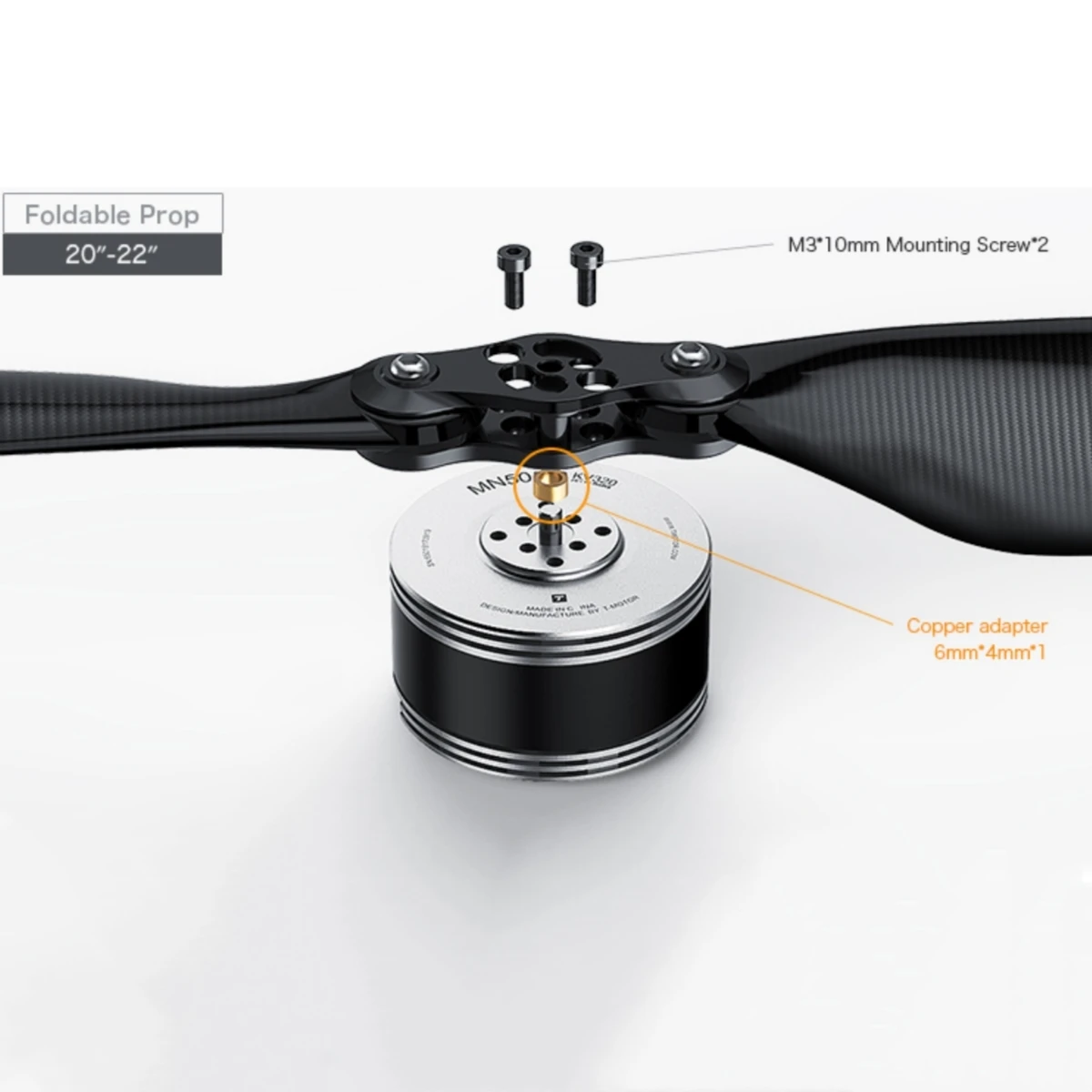 T-motor Mn501-s Ip45 مقاوم للماء جديد صناعي 8 كجم محرك بدون فرشاة لملحقات محرك Rc متعدد الدوار Dr-one خفيفة الوزن #6