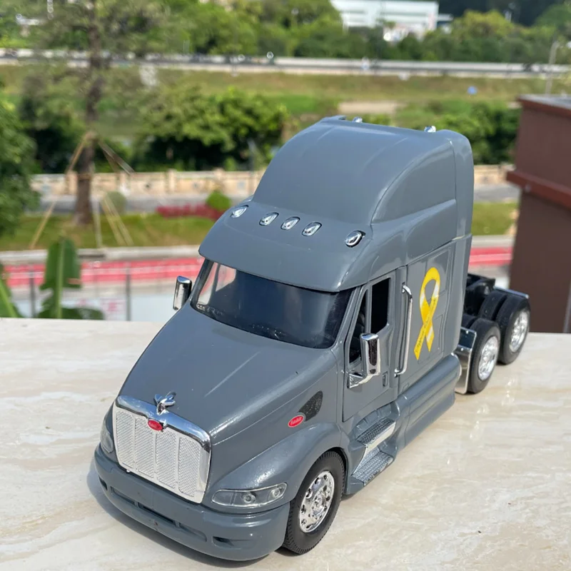 1/32 387 alliage lourd remorque camion tête tracteur modèle de voiture moulé sous pression conteneur véhicules de Transport camion voiture modèle enfants jouet cadeau