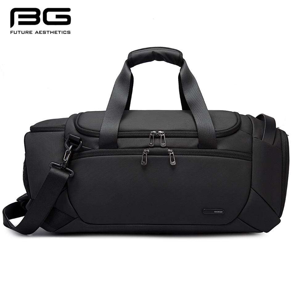  BANGE Sports Waterproof Duffel Bags With Shoe Compartment 21 Inch Gym Bag For Men With Wet and Dry Compartment Travel Bags Gym 