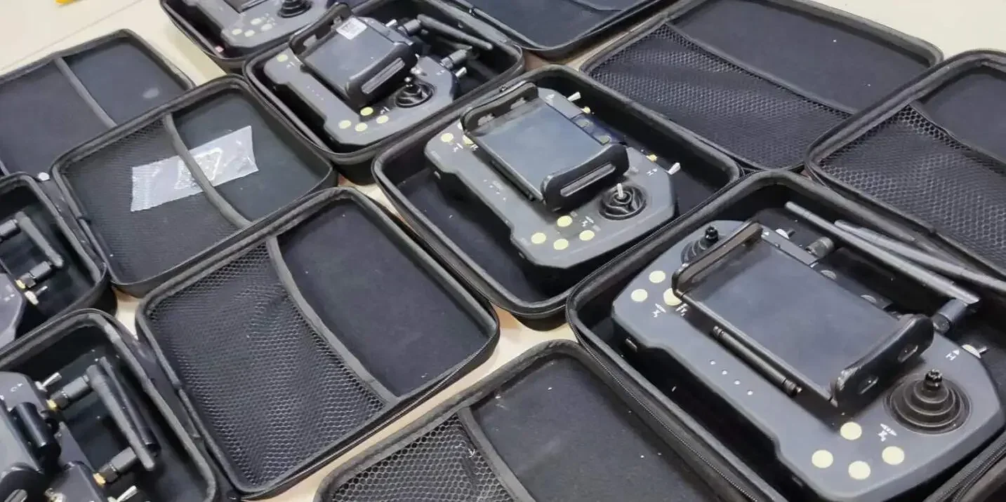 Genuino Skydroid T12 Control remoto cámara de tres cuerpos 20km transmisión de mapa digital cámara de control remoto