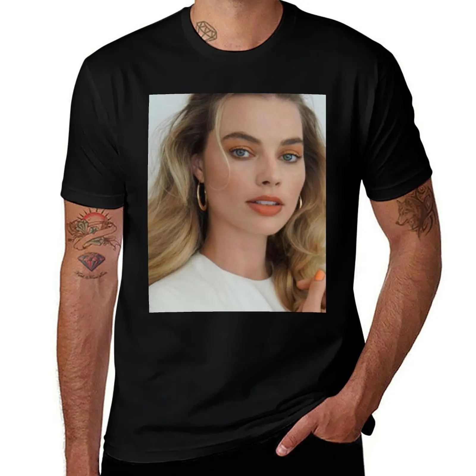 

margot robbie T-Shirt t shirt man designer man tshirt anime t shirts oversize T-Shirt