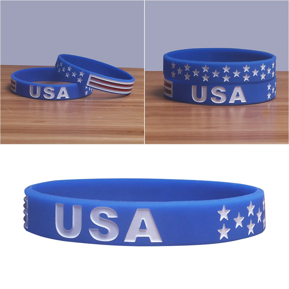 Gelang Silikon Bendera Negara Untuk Acara Olahraga, Hadiah Dukungan Nasional, Souvenir, Gelang Negara, Barang Promosi