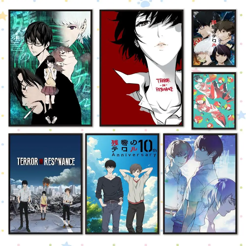Anime Dark Epic Terror in Resonance Poster HD Waterproof PP Self Adhesive Aesthetic Bedroom Dorm Gaming Room Home Decor Gift