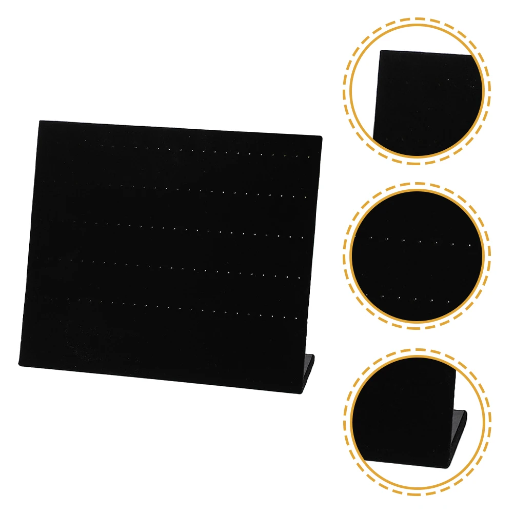 

Earring Display Holder Velvet Wooden St for Studs ganizing Storage Desk Counters Gift Premium Material Practical