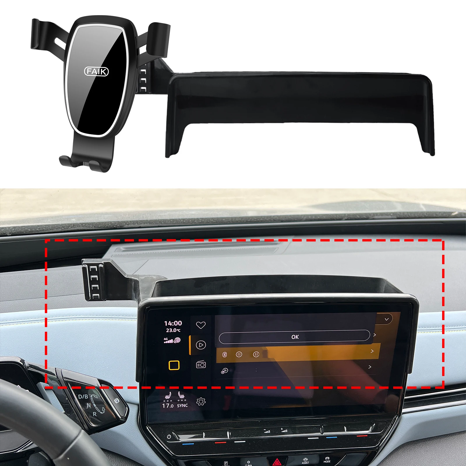 

fit for VW ID4 ID.4 2021 2022 2023 Navigation Bracke Screen Base Phone Holder Mount Car ​​accessoires