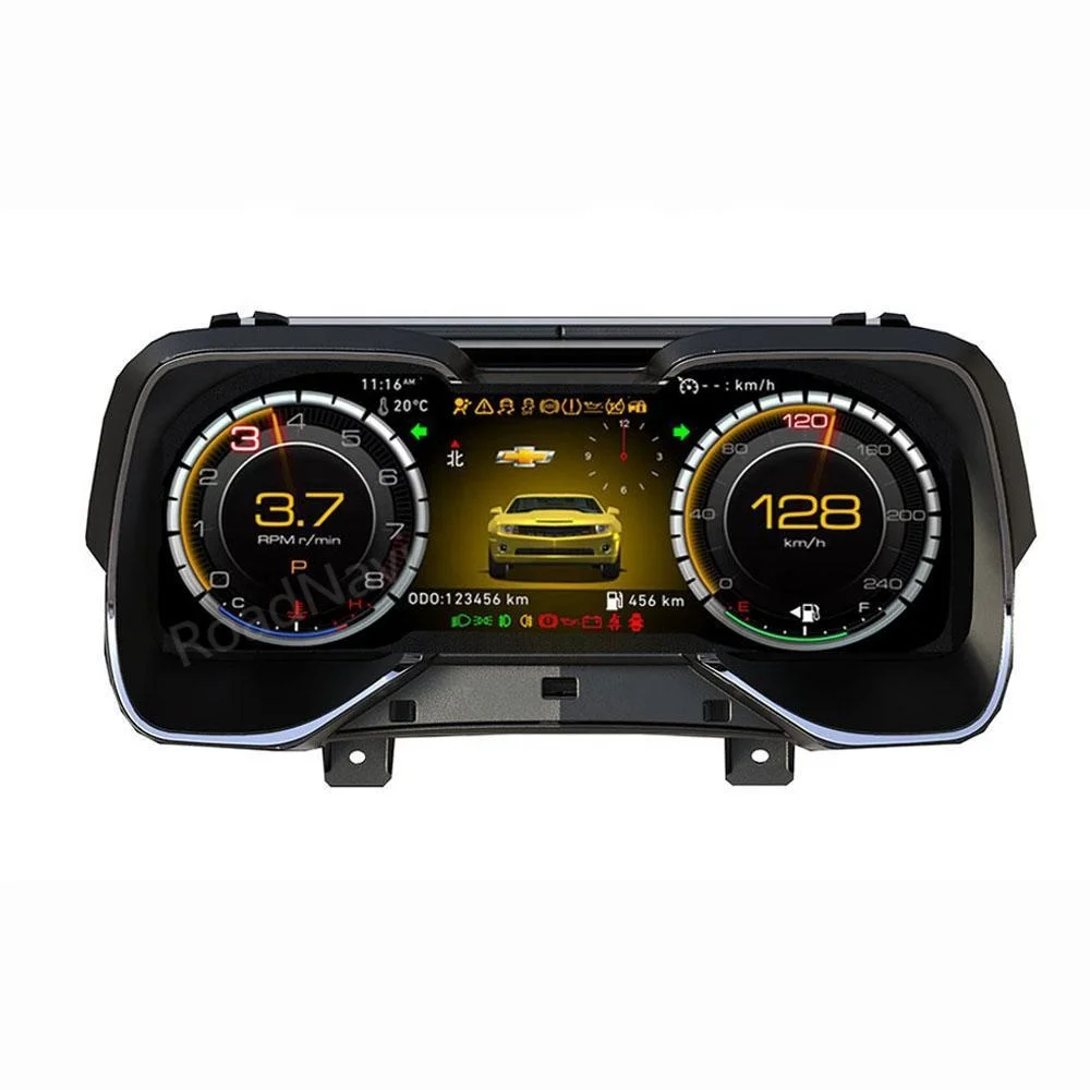 

Custom Car Instrument Cluster Auto Digital Speedometer For Chevrolet Camaro 2010-2015 Car Radio Navigation
