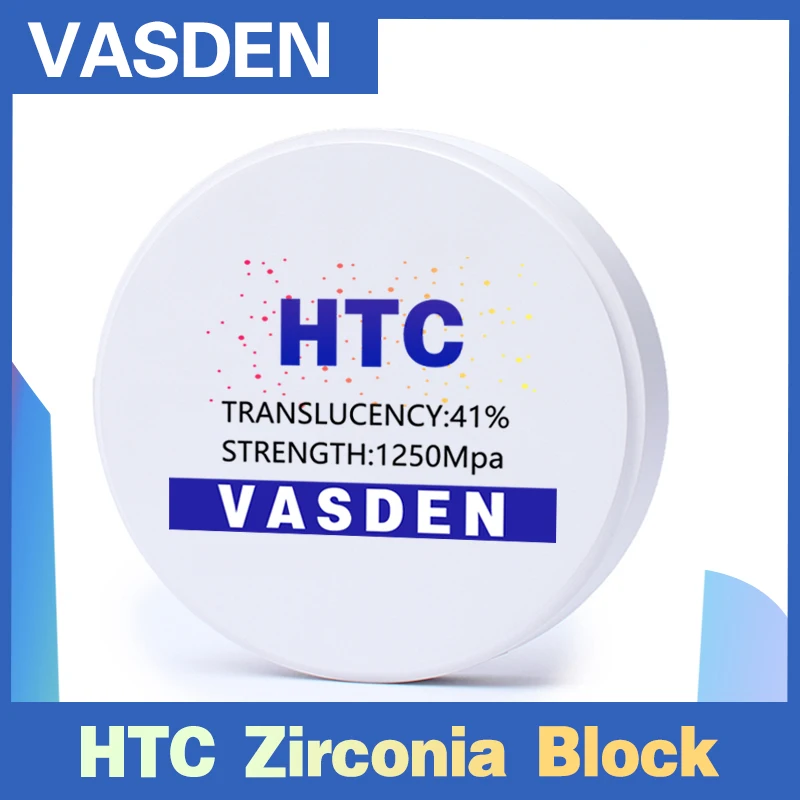 Bloque de Zirconia Dental translúcida HT A1, presombra, blanco, para sistema de fresado Cad-Cam