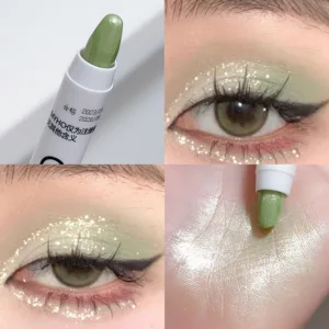 仕上げの仕上げ〜608蛍光ペン、同じ目の髪の明るいスリッパシルクウォームnフラッシュシャドウ、604マットホワイトパールモット 10ベストセールスグリマー-2