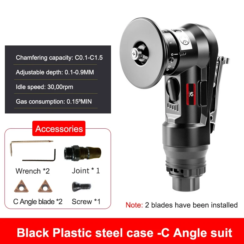آلة الشطب الهوائية الصغيرة 45 درجة قوس المحمولة آلة الحواف المعدنية المحمولة 30000 دورة في الدقيقة التشذيب الزاوية إزالة الأزيز #6