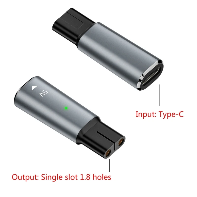 Shaver Charging Adapters Cable Type C Charging Connectors Adapters USB C Shaver Charging Cord Convetor