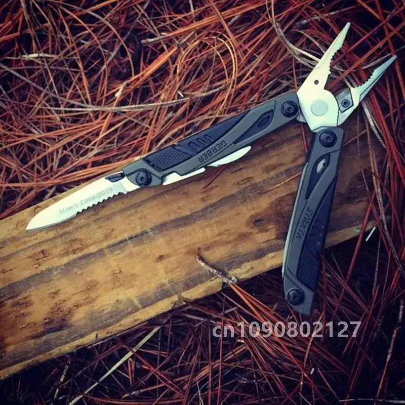 Gerber Strata 13in1 Multitool Plier Folding knives Camping supplies Outdoor Tactical Survival Hunting EDC Hiking Nylon sleeve