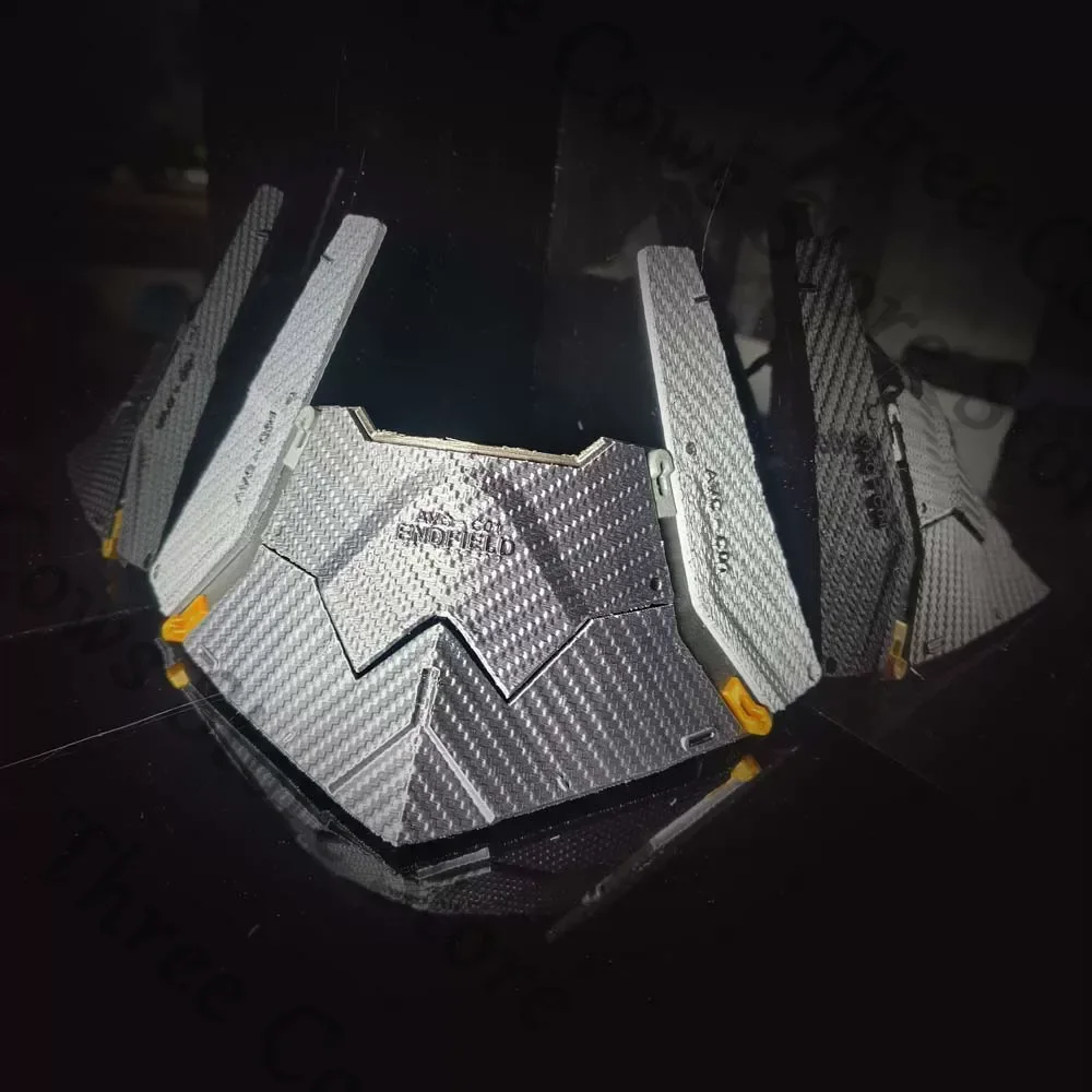 

Маска для косплея по аниме Arknights: Эндфилд/Эндмин, мультяшная, прозрачная, модель-реквизит, аксессуары для лица, оружие, подарок для фанатов на Хэллоуин