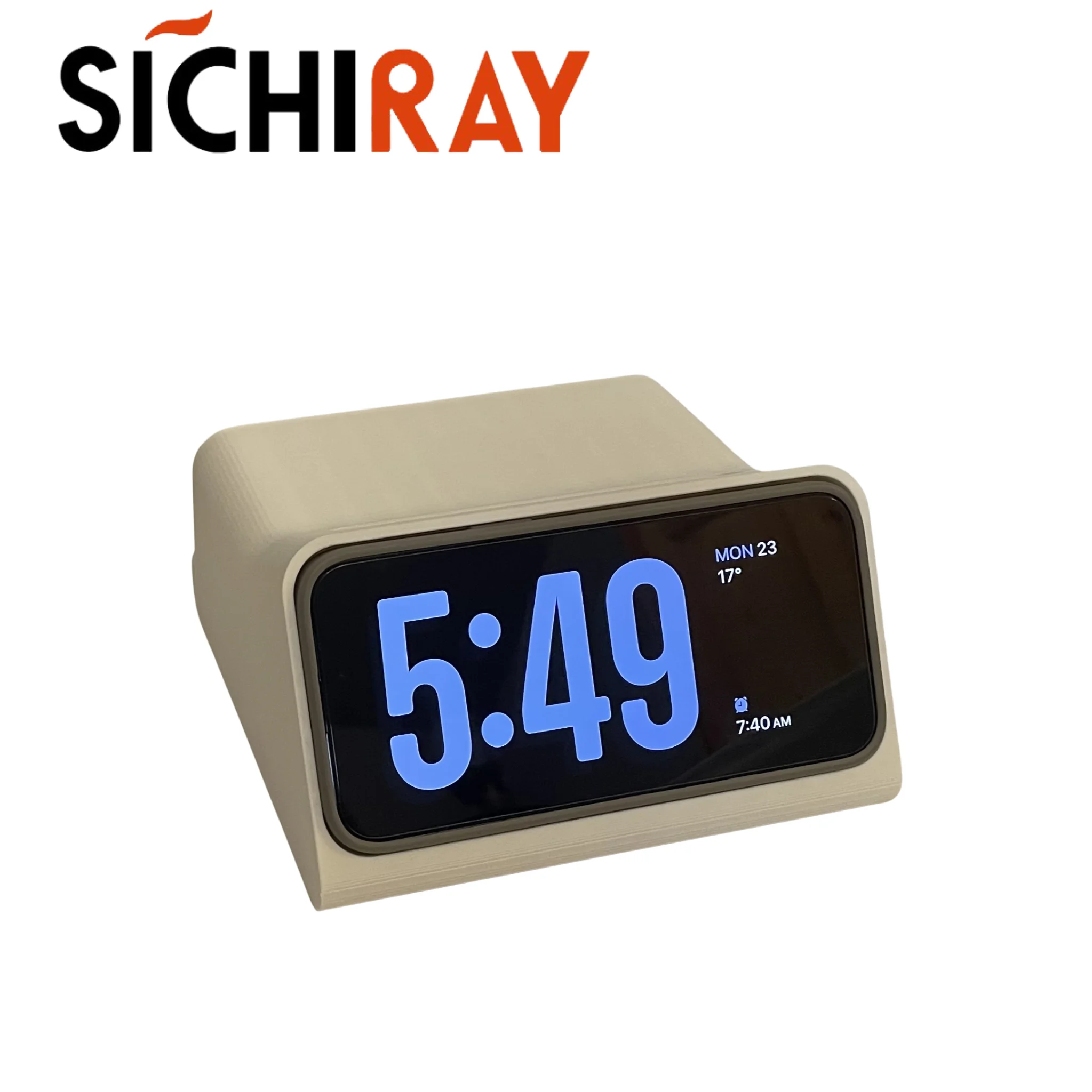 Desktop Clock 3 in 1 Magnetic Magsafe Fast Wireless Charger Phone Stand For iPhone 12 13 14 15 Standby Mode