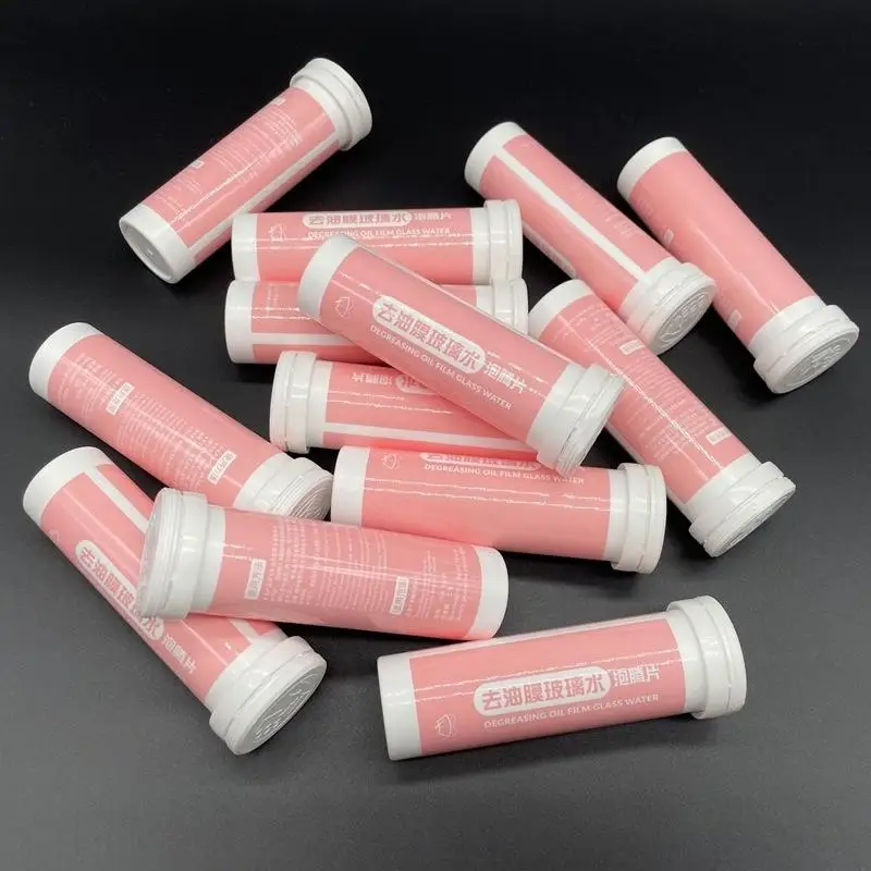 Low-Foam Auto Windscreen Cleaner Effervescent Tabs Concentrated Solid Wiper Detergent 20Pcs for Smooth Wiper Operation