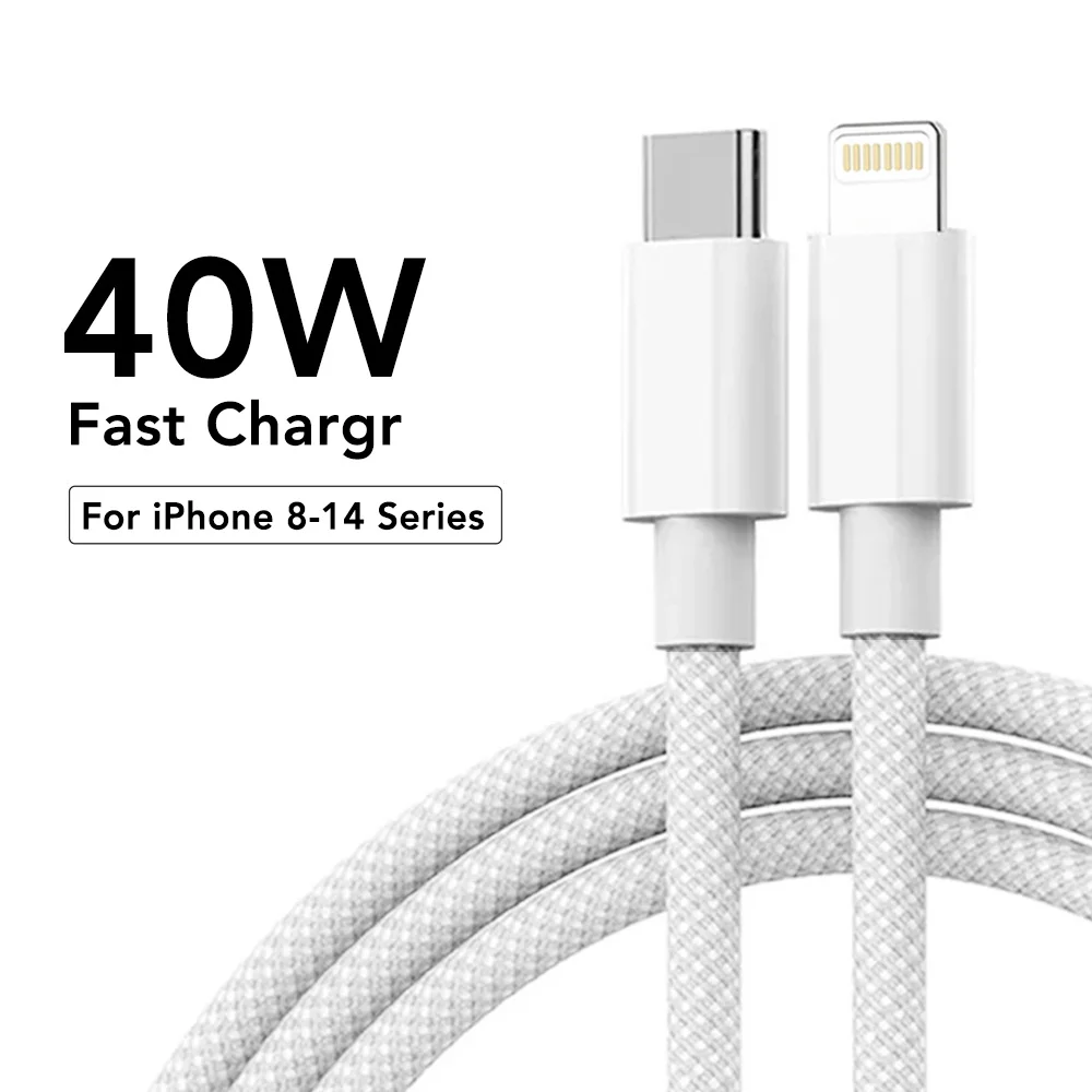 60W Max. Schnelllade-Datenkabel, Nylon-ummanteltes USB-C-auf-Typ-C-Kabel, Farbe PD, für iPhone 14, Samsung, Datensynchronisation