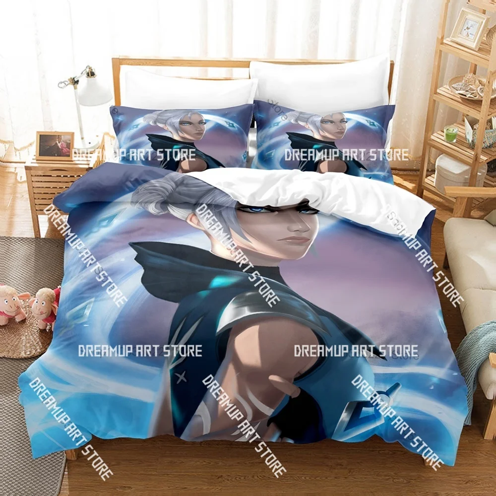 3D Printed VALORANT Jett Bedding Set for Boys Girls Duvet Cover Pillowcase Twin Queen King Full Single Double Sizes