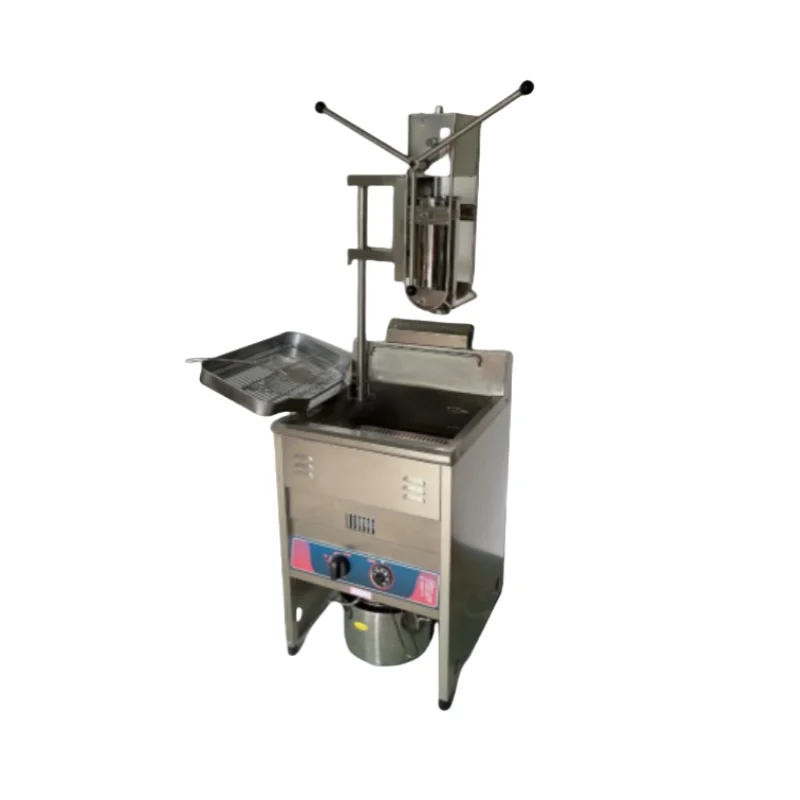 

Churros Machine With GAS Fryer Cabinet Spanish ,Churros Making Machine,churro Filler Machine