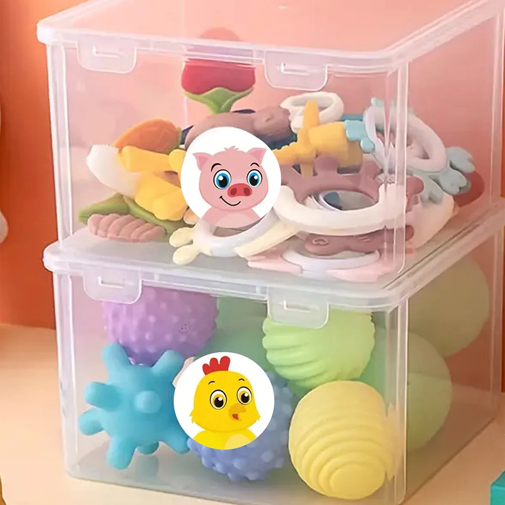 500 stks/rol Kawaii Cartoon Dieren Stickers Grappig Kid Decoratie Decals DIY Laptop Bagage Fiets Leuke Seal Label Sticker Speelgoed Gift