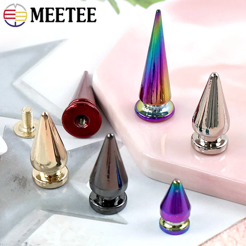 

20/50Pc Metal Decor Punk Bullet Spike Cone Screw Back Rivet Stud Spot Nail Buckles Leather Bag Belt Jacket Clasp DIY Accessories