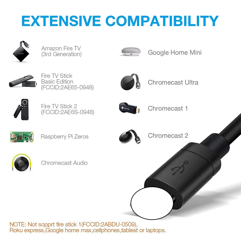 Micro USB to RJ45 Ethernet Adapter 100M Network Card is Suitable For Fire TV Stick Without Buffering