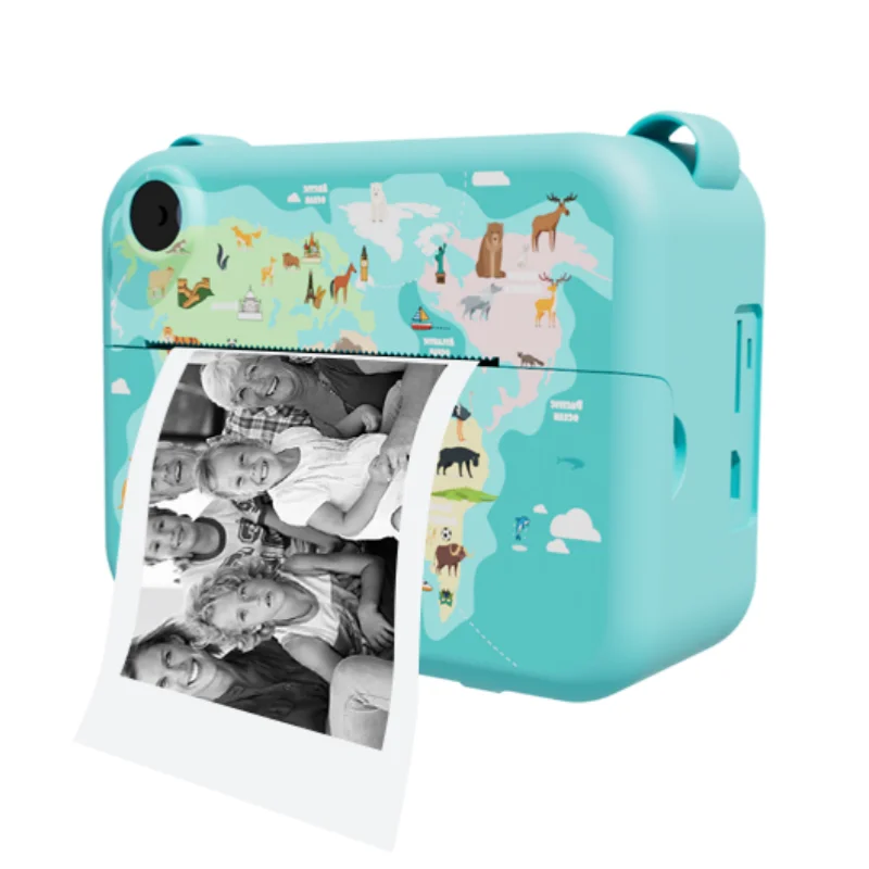 Mini appareil photo numérique pour enfants, impression instantanée, photo, enregistreur vidéo, imprimante thermique, cadeau d'anniversaire