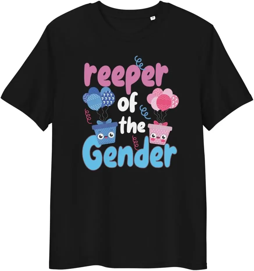 Keeper of Gender Reveal Party Baby Announcement Unisex Organic Cotton t-Shirt Men Women Clothes Oversized Cotton Tees