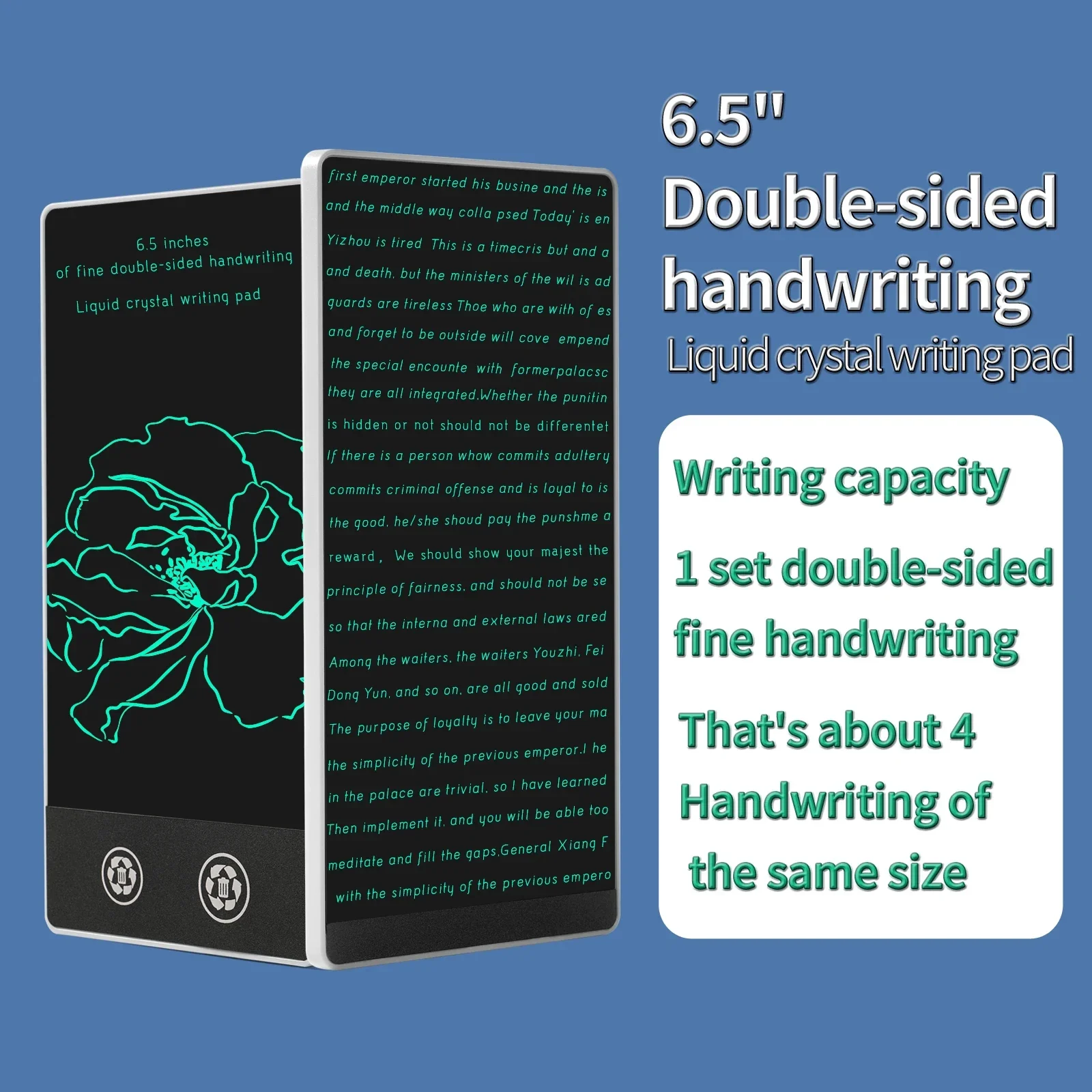6.5 Inch LCD Electronic Writing Tablet Superfine Handwriting Full Screen Drawing Board Educational Notepad for Kids
