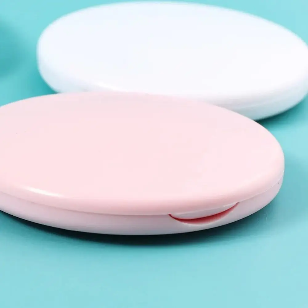 Portable Double Sided Flip Small Round Mirror Cute Round Mini Folding Mirror Small Round Makeup Mirror Office