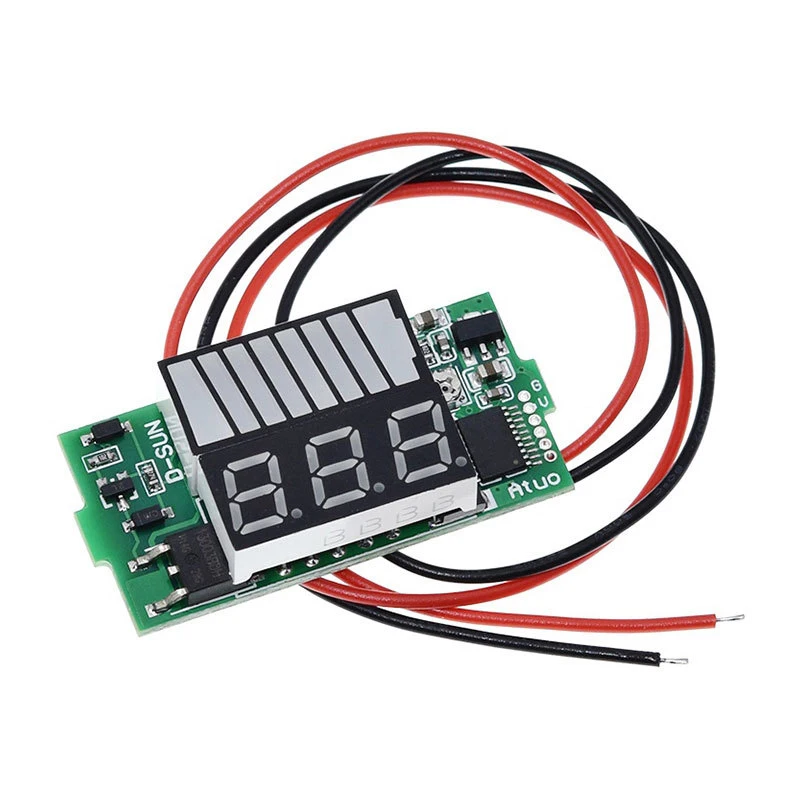 Car Battery Charge Level Waterproof Indicator 12V-72V 84V Lithium Battery Capacity Meter Tester Display LED Tester Voltmeter