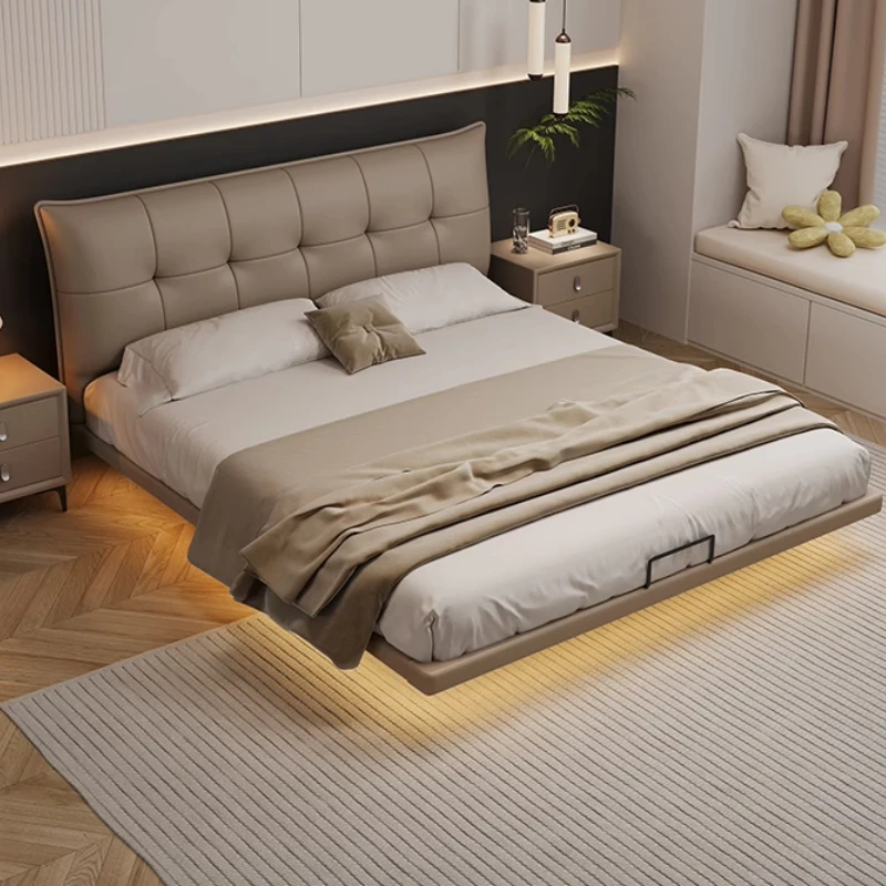 Customizable Letto alla moda Confortevole camera da letto Organizzatore di nozze Crema Lettura Letto vintage Mobili cl