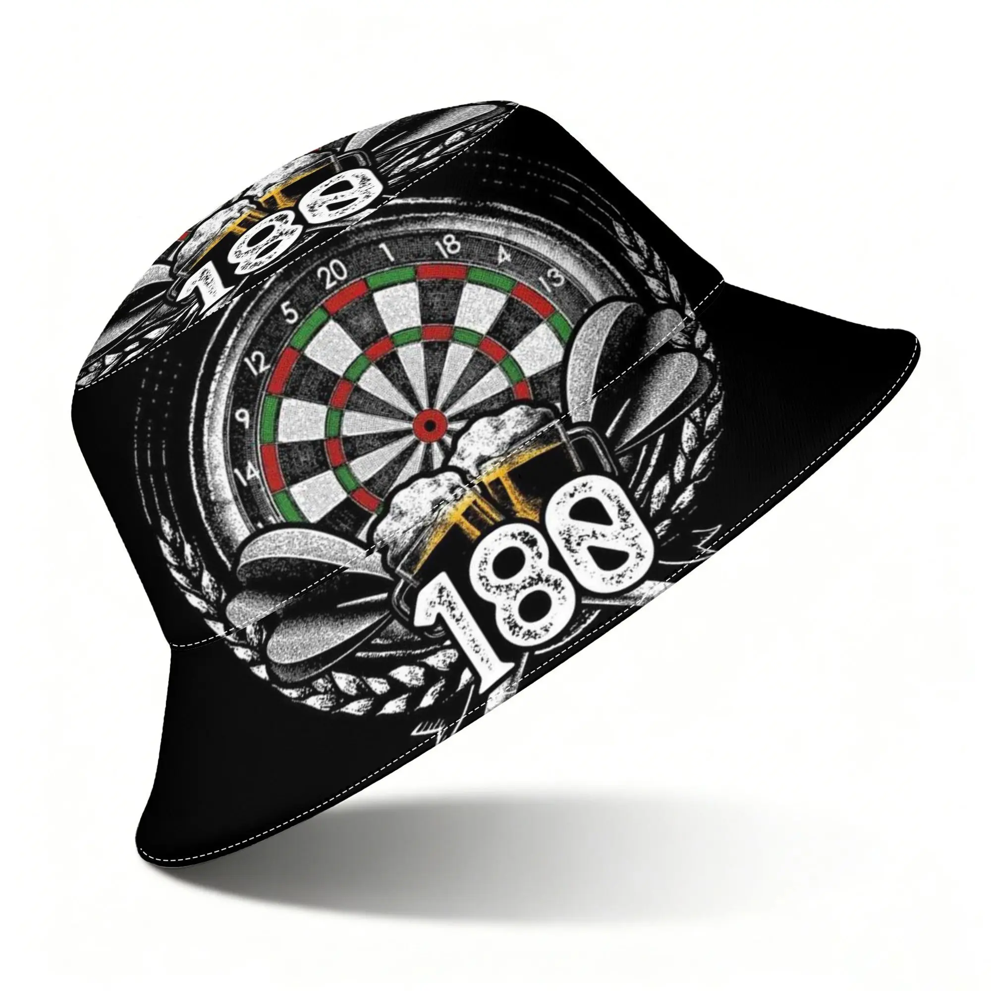 Customization 1pc Good-Looking Classy Invincible Darts Bucket Hat Outdoor Hats Bucket Hats For Men Women Creative