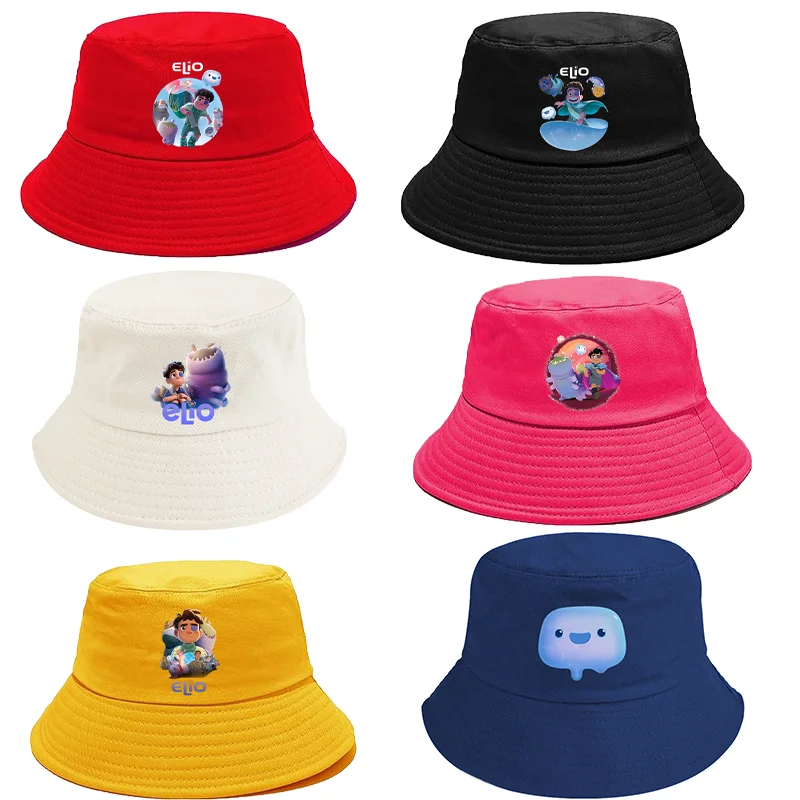 

Anime Elio Bucket Hat Boys Girls Cute Hats Unisex Child Adult Caps Cartoon Movie Graphic Print Fashion Cap Birthday Party Gifts
