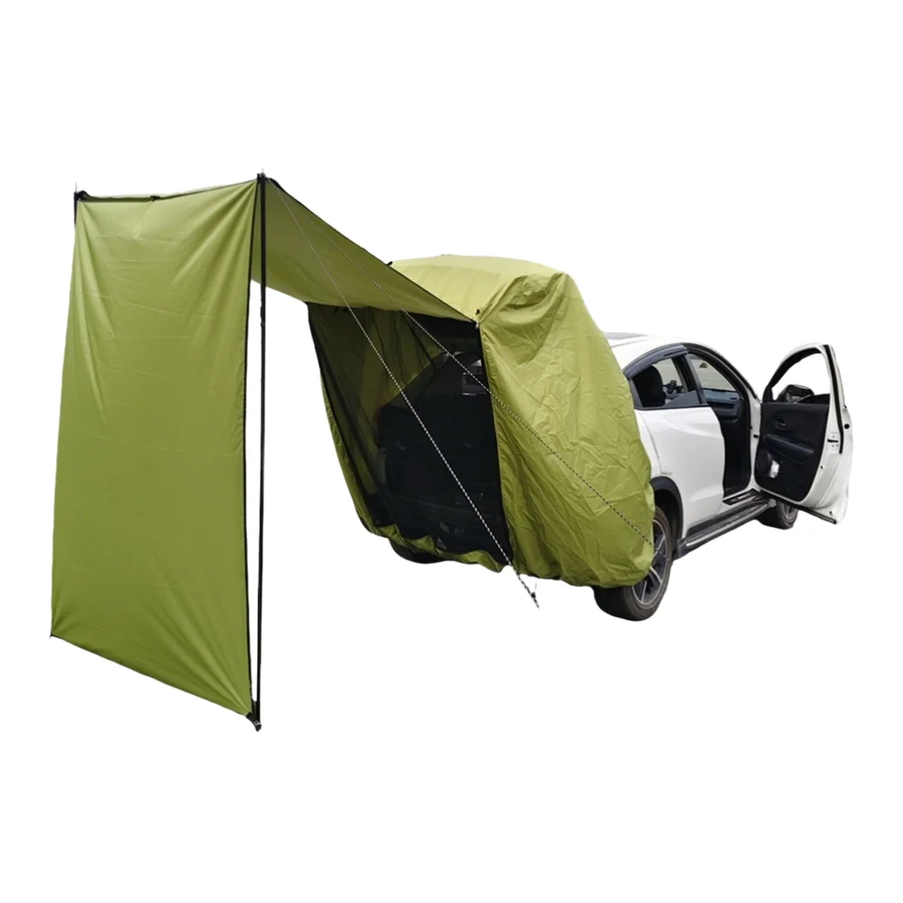 Tente de camping arrière pour véhicules avec dimensions pratiques et étanchéité validée pour une utilisation en conditions réelles