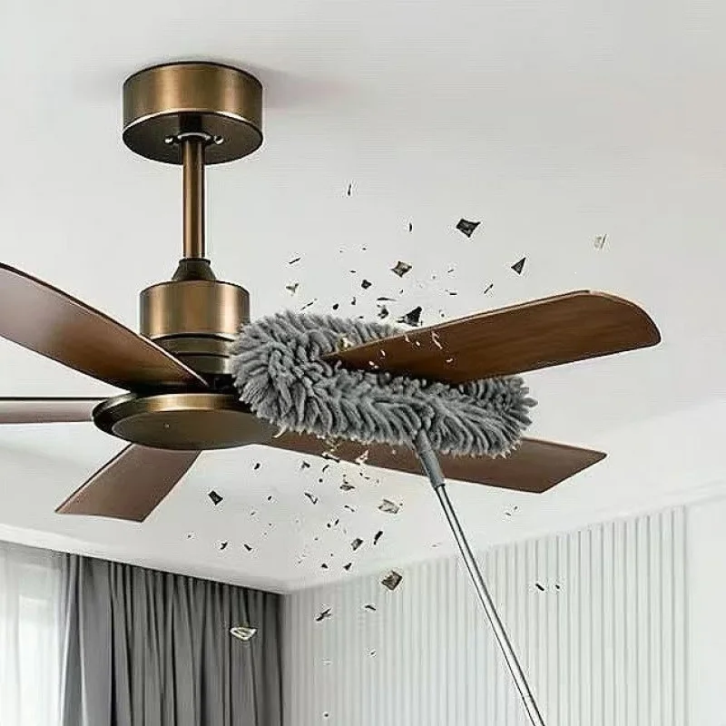 Telescopic Bendable Duster, Extendable Flexible Cleaning Tool for Ceiling Fan Vent Chandelier High Reach Dusting