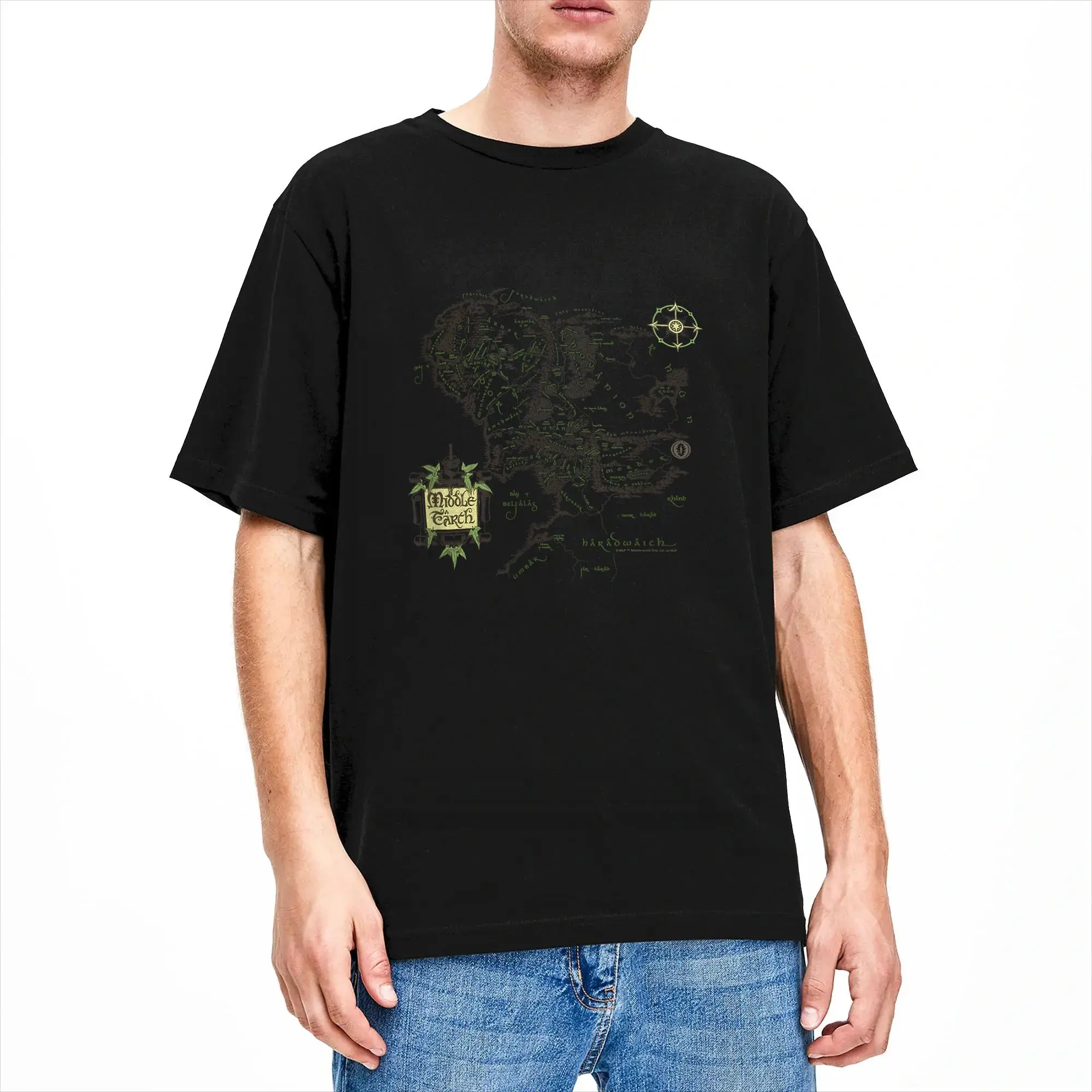 Harajuku T Shirt L-Lords Of R-Rings Cotton T Shirts Movie  Popular Tshirt for Man Summer Y2K Funny Casual Short Sleeve Top Tees