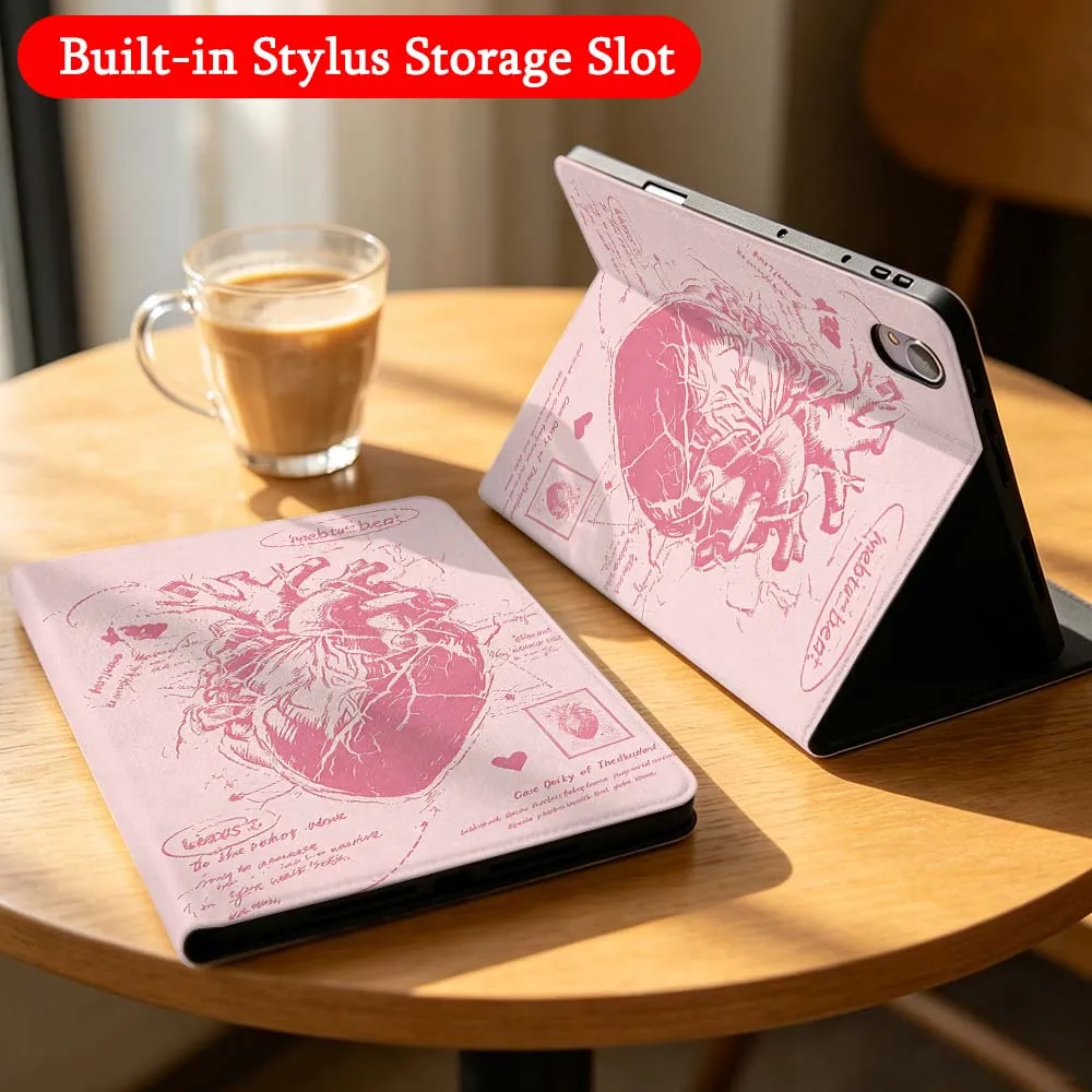 

Creative Heart Pattern Case For Huawei Matepad M6 10.8 11 11.5S Pro Air SE Honor Tab 8 9 10 V9 X8 X9 X10 Magic Pad GT 2 3 Tablet