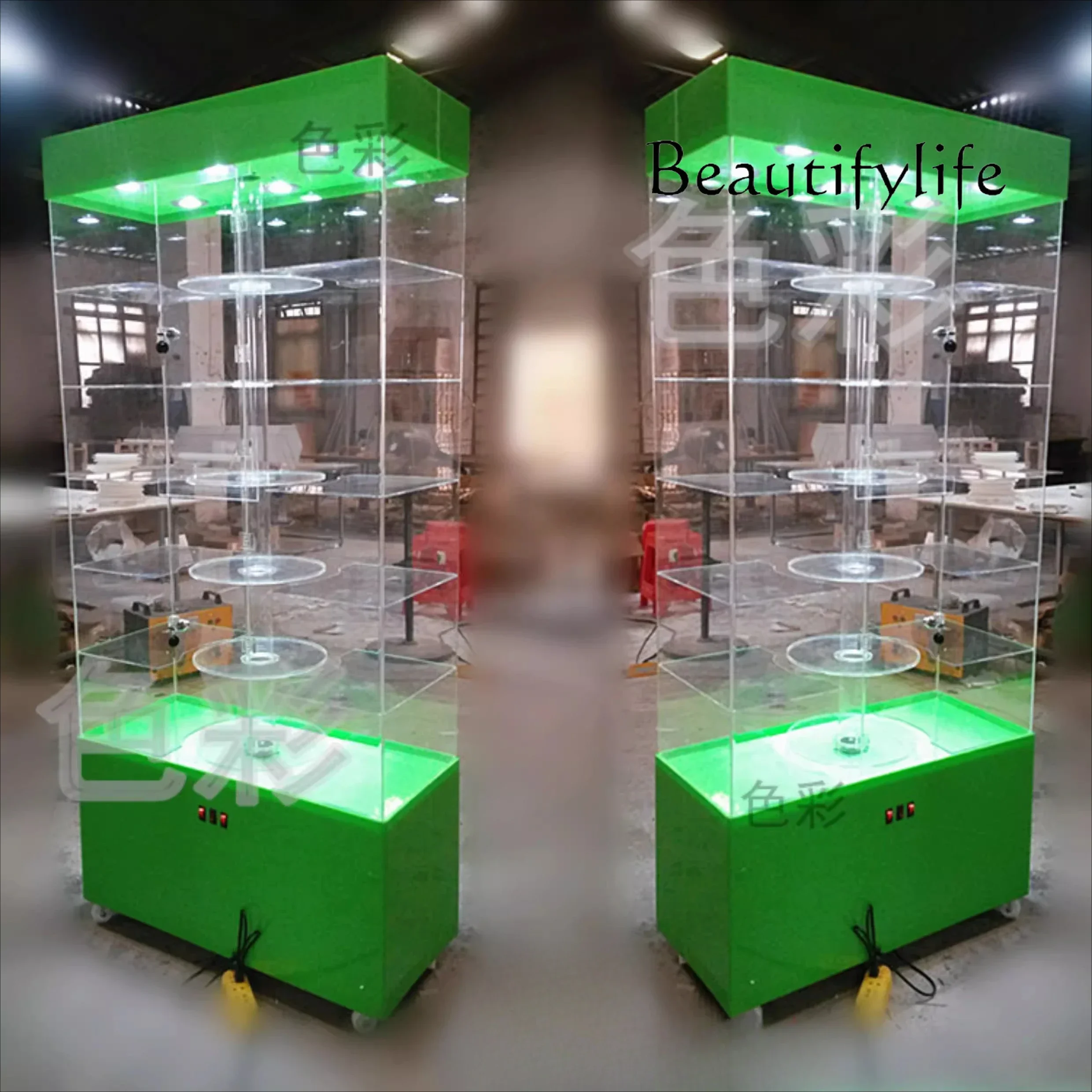 

Jewelry Figure Jade Jewelry Showcase Showcase Boutique Showcase N Acrylic Rotary Display Cabinet Mobile Phone