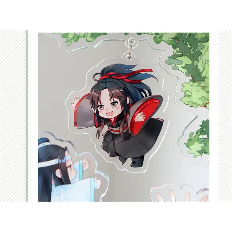 Nuevo gran maestro del cultivo demoníaco Wei wuxian Lan Wangji BL Mo Dao Zu Shi escena figura acrílica con soporte llavero regalos de navidad