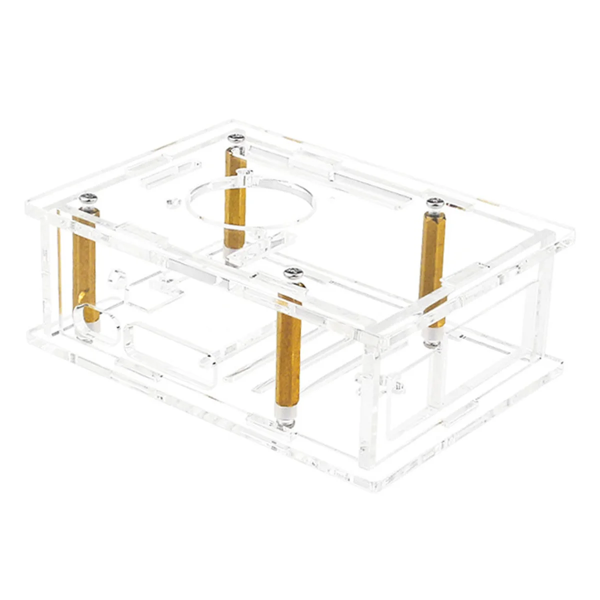 For Raspberry Pi 5 Acrylic Case Transparent Shell Protective Case for Pi 5