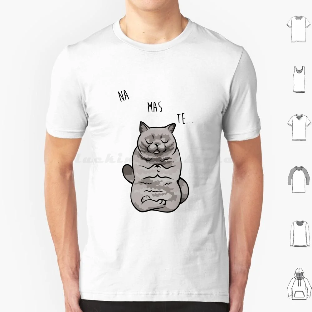 

Футболка Namaste British Shorthair для мужчин, женщин и детей, 6xl, Namaste, британская короткошерстная футболка с котом для йоги