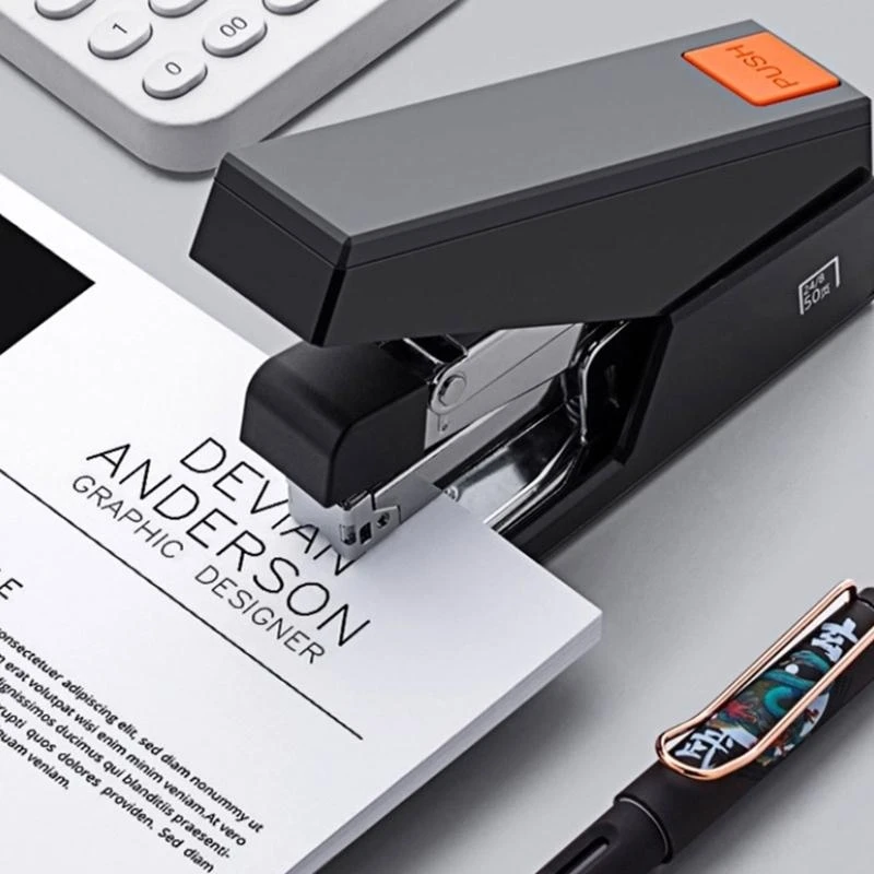 Heavy Duty Stapler with 1000 Staple 50 Sheets Capacity Ergonomic Handle Labor-Saving Stapler For School Office Supplies K1KF