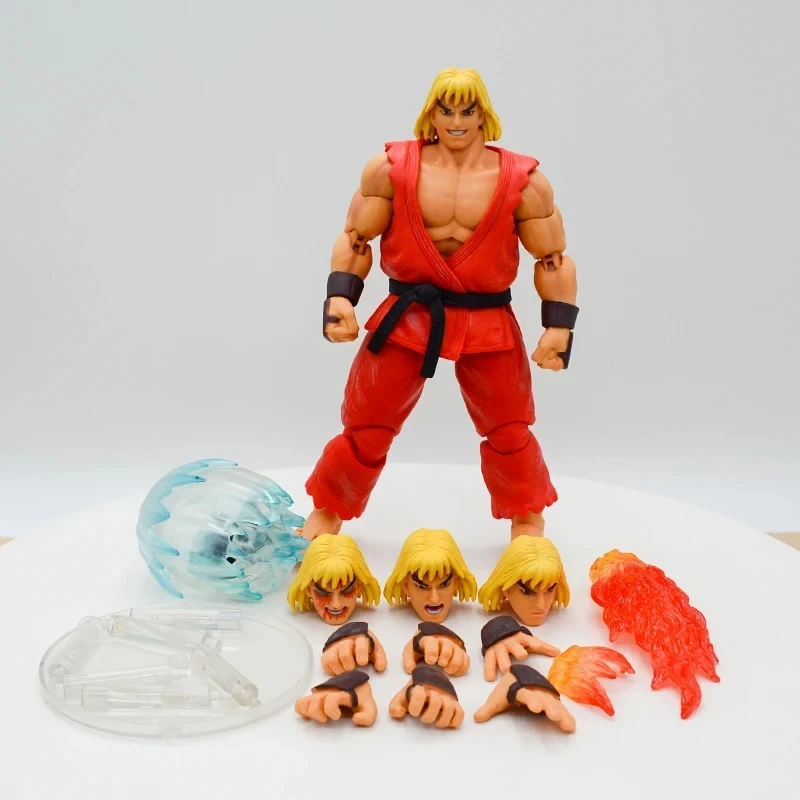 Ultra Street Fighter Ken Masters Storm Toys USFII: The Final Challengers Guile Ryu Ken Action Figure Model Toy Gift for Friends